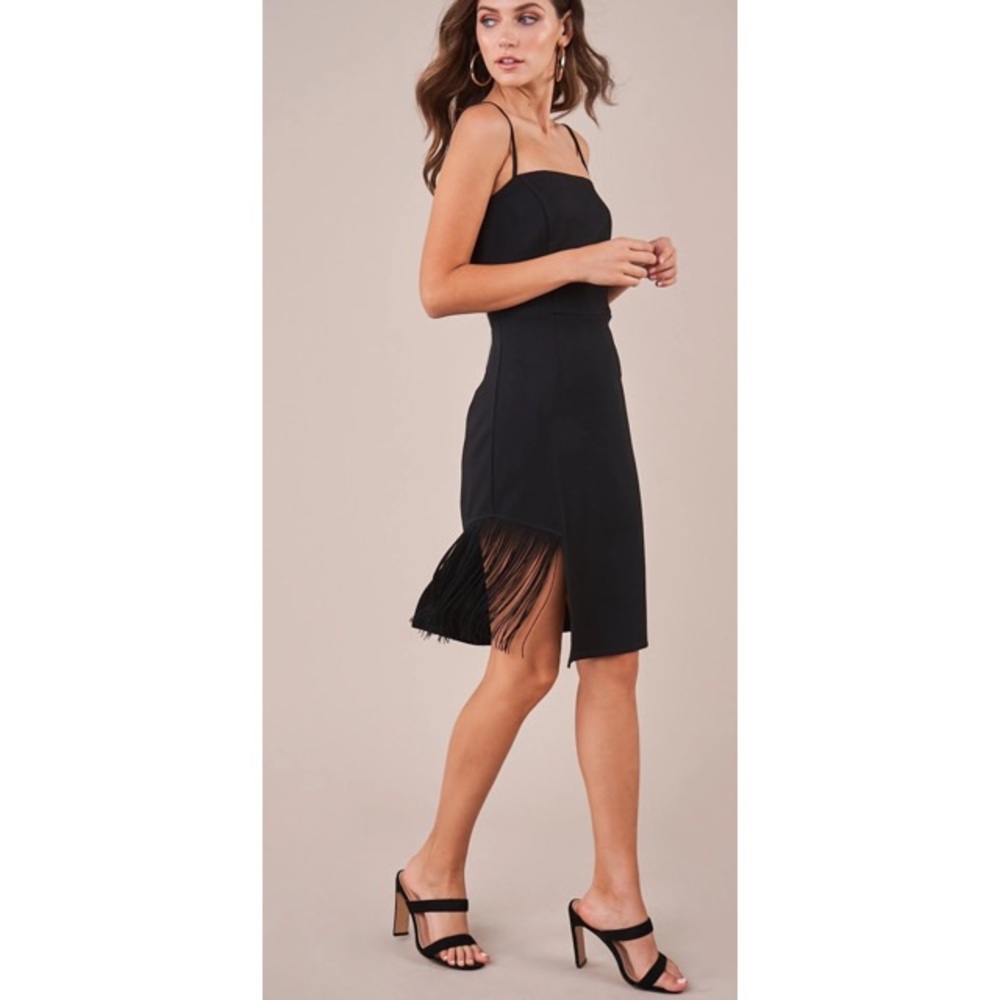 Paulina Bodycon Fringe Dress
